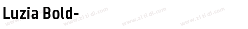 Luzia Bold字体转换